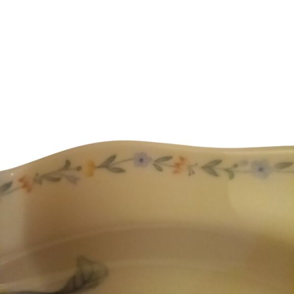 Noritake Gala Cuisine AMERICAN FLOWERS Pattern 14" Oval Serving Platter Japan - Picture 7 of 8